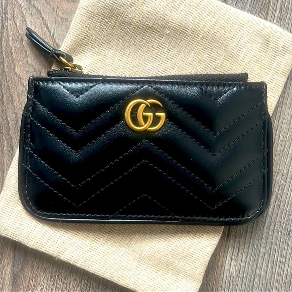 Marmot quilted black leather going holder - New with box